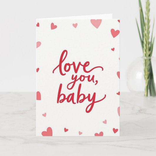Liefde voor jou baby speciale kaart (Voorkant)