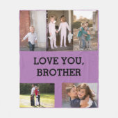 Liefde Voor Jou Broer Fleece Dekbed Deken (Voorkant)