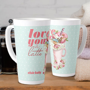 Liefde voor jou een Latte Schattige Retro Zoete Tr Mok