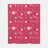 Liefde voor jou fleece deken (Voorkant)