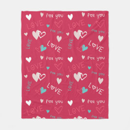 Liefde voor jou fleece deken