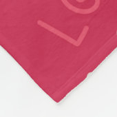 Liefde voor jou fleece deken (Hoek)