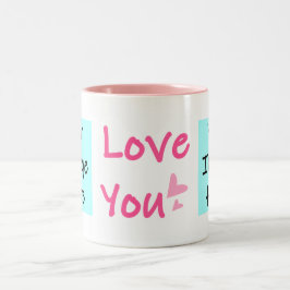 Liefde voor Jou Gepersonaliseerd Tweekleurige Koffiemok