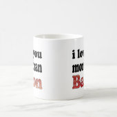Liefde voor jou groter dan voor bacon koffiemok (Center)