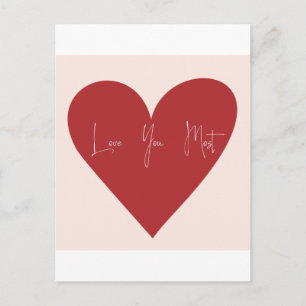 Liefde voor jou het meest briefkaart