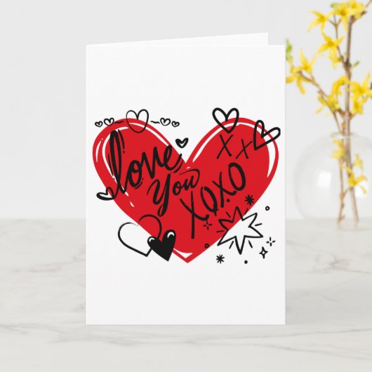 Liefde voor jou kaart (Gele Bloem)