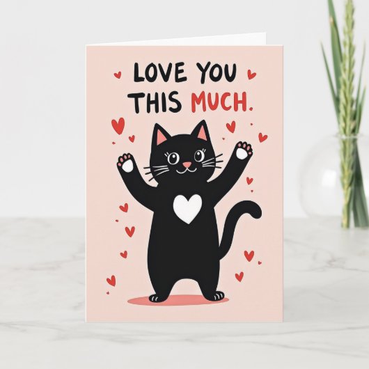 Liefde voor jou kattenkaart kaart (Voorkant)