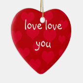 liefde voor jou keramisch ornament (Rechts)