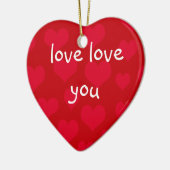 liefde voor jou keramisch ornament (Links)