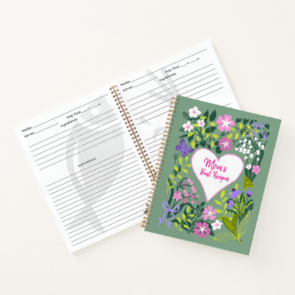 Liefde voor jou mama botanisch leuk receptenboek notitieboek