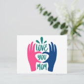 Liefde voor jou mama briefkaart (Staand voorkant)