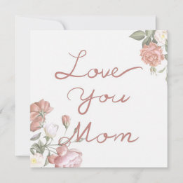 Liefde voor jou mama feestdagenkaart