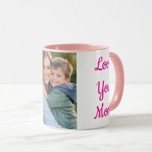 Liefde voor jou, mama gepersonaliseerde fotomok mok