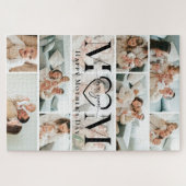 Liefde voor jou mama hart fotocollage Moederdag Legpuzzel (Horizontaal)