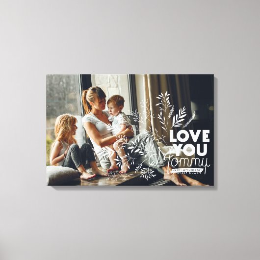 Liefde voor jou Mama | Moederdag Foto Canvas Afdruk (Voorkant)