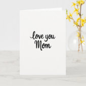 Liefde voor jou, mama simpele kaart (Gele Bloem)