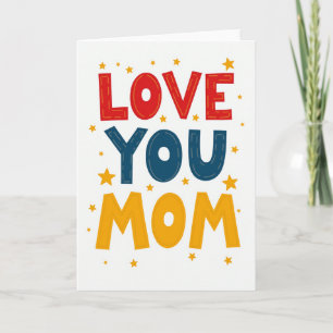 Liefde voor jou Mama Sterren Kunstkaart Kaart