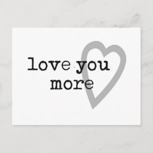 liefde voor jou meer modern zwart wit grijs hart briefkaart