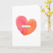 Liefde voor jou met elk stukje van mijn hart kaart (Gele Bloem)