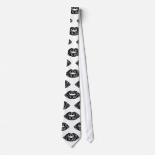 Liefde voor jou met glitter letters binnen lippen stropdas