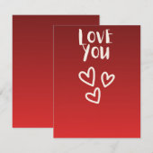 Liefde voor jou met Hartjes (Voorkant / Achterkant)