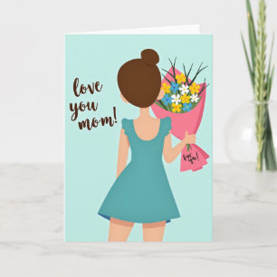 Liefde Voor Jou Moeder Bloem Cadeaukaart Kaart