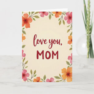 Liefde voor jou Moeder Bloem Kaart