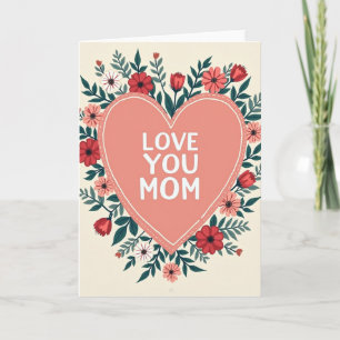 Liefde voor jou Moeder Bloemkaart Kaart