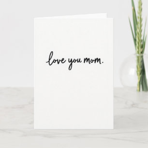Liefde voor jou, Moeder Eenvoudige Kaart