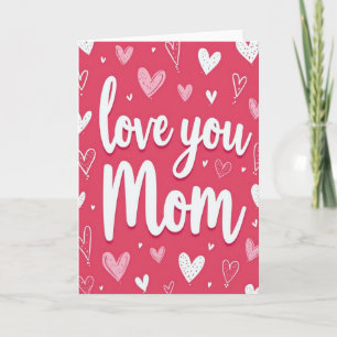 Liefde voor jou Moeder Grafische Kunstkaart Kaart