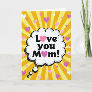 Liefde voor jou Moeder Hartjes Kunstkaart Kaart