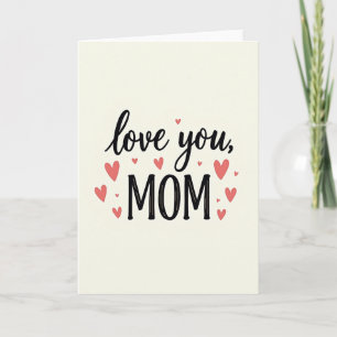 Liefde voor jou Moeder Kunstontwerp Kaart