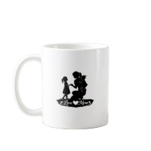 Liefde voor jou Moeder Silhouet Moederdag Ontwerp