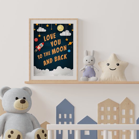 Liefde voor jou naar de maan en terug poster