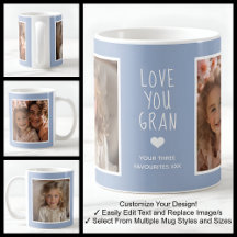 Liefde voor jou Oma Foto's Modern Blauw C410 & Wit