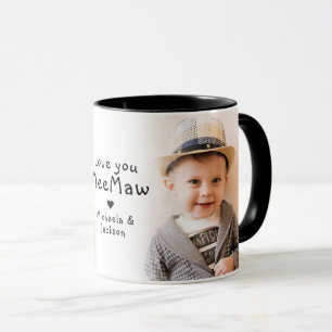 Liefde voor jou Oma/Oma/Mimi/Ma/Andere 2-Foto Mok