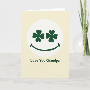 Liefde voor jou Opa Lachende Gezicht Kaart