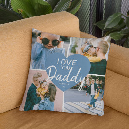 Liefde voor jou 'Papa' Aangepaste Fotosamenstellin Kussen