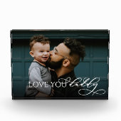 Liefde voor jou Papa Elegant Handgeschreven Schrif Fotoblokken (Voorkant)