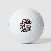 Liefde voor jou Papa Golfballen (Voorkant)