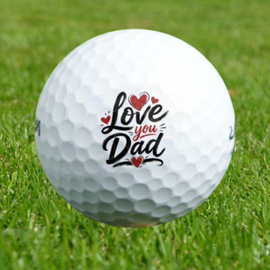 Liefde voor jou Papa Golfballen