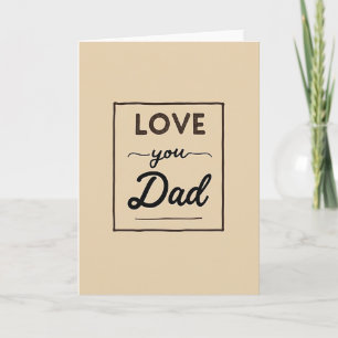 Liefde voor jou papa kunstkaart kaart