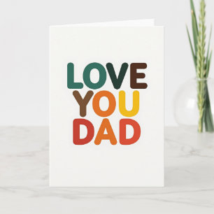 Liefde voor jou Papa Typografische kaart