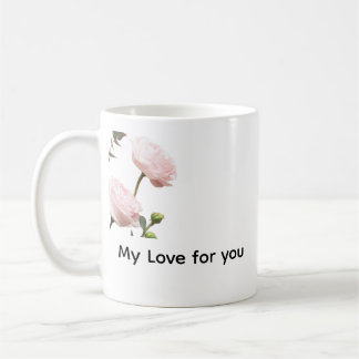 Liefde voor Jou – Romantische Bloemen Mok