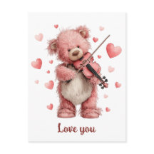 Liefde voor jou Teddy met viool