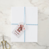 Liefde voor jou Teddy met viool Cadeaulabel (Met Touw)