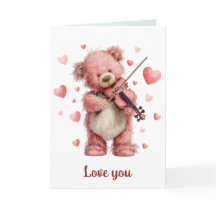 Liefde voor jou Teddy met viool