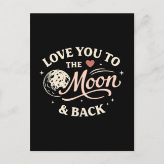 Liefde voor Jou tot aan de Maan Retro Klassieke Va Briefkaart