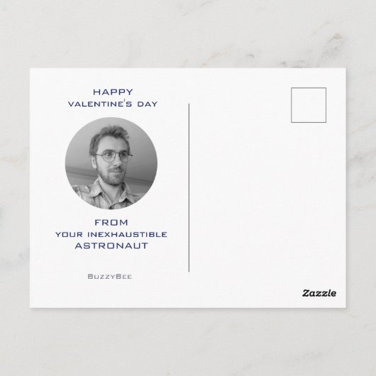 Liefde voor jou tot de maan Astronaut Tekening Coo Briefkaart (Achterkant)