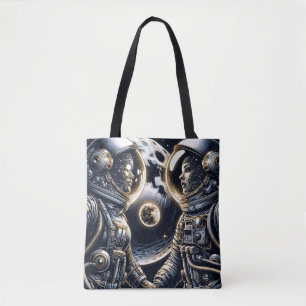 Liefde voor jou tot de maan en terug   Astronauten Tote Bag
